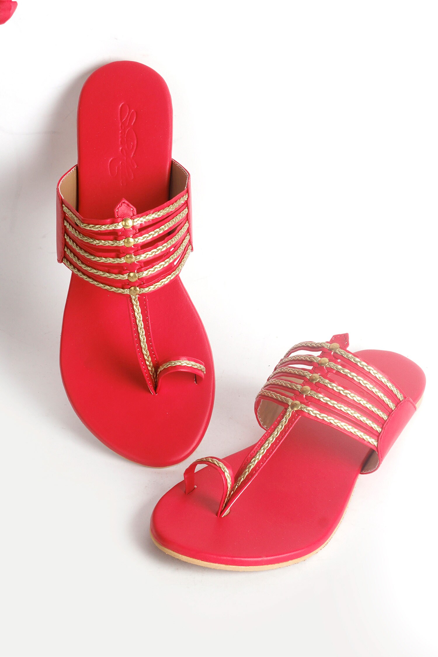 Buy Sole House Embroidered Kolhapuri Sandals Online Aza Fashions