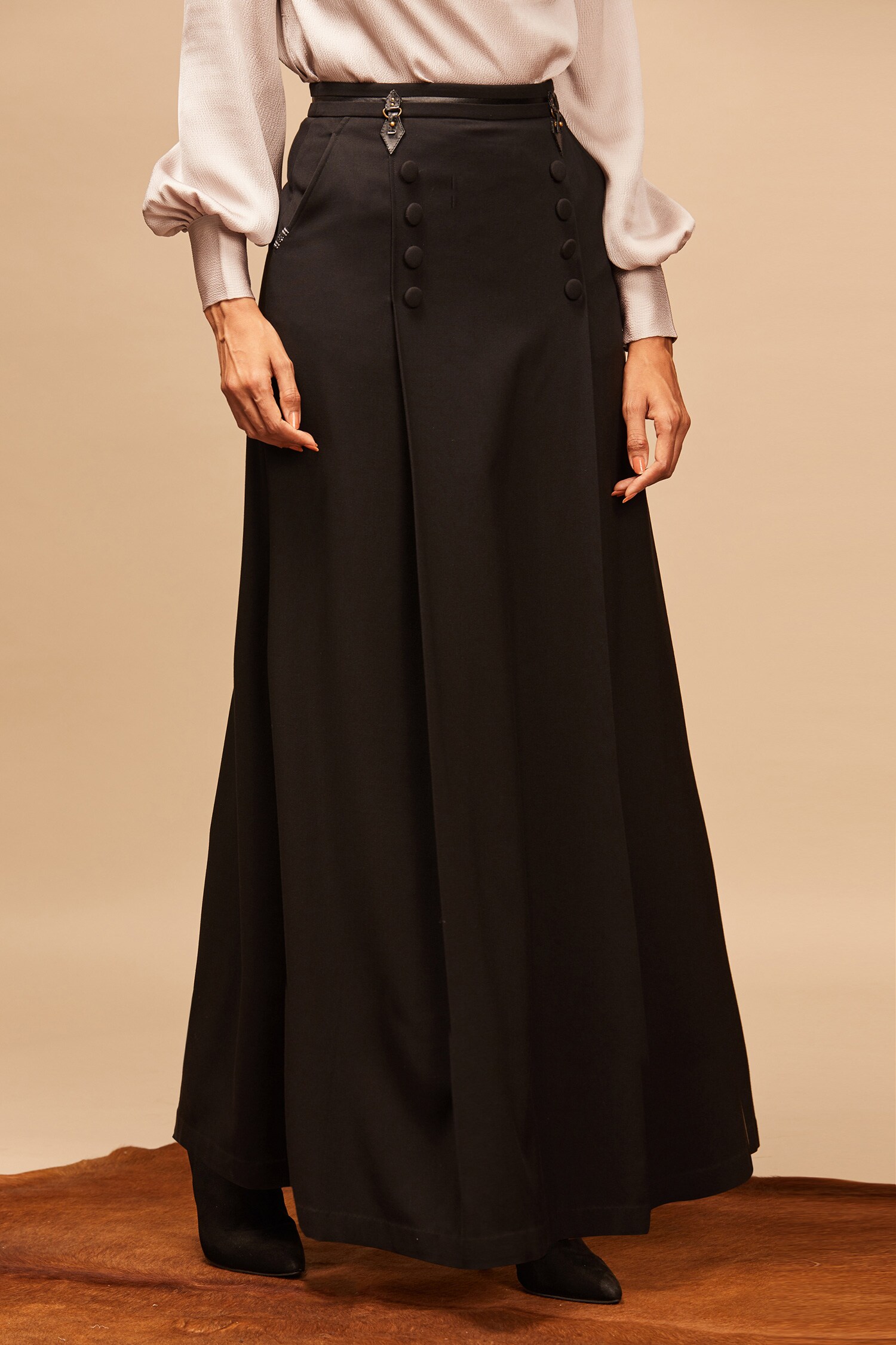 Buy Flared Maxi Skirt by S&N by Shantanu and Nikhil at Aza Fashions