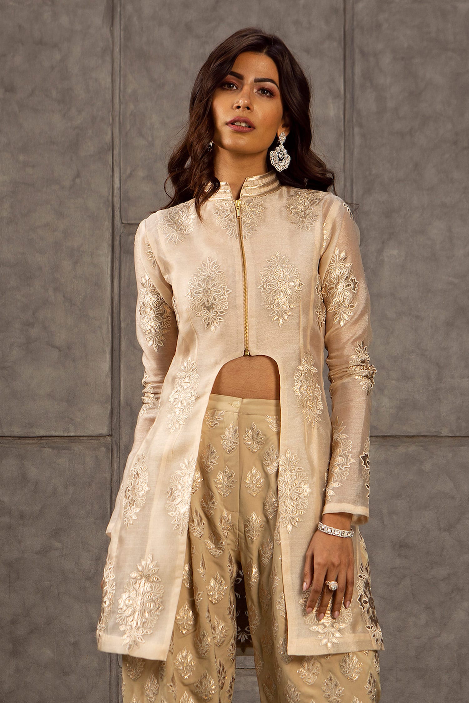 Buy Floral Applique Jacket By Siddartha Tytler At Aza Fashions aza fashions