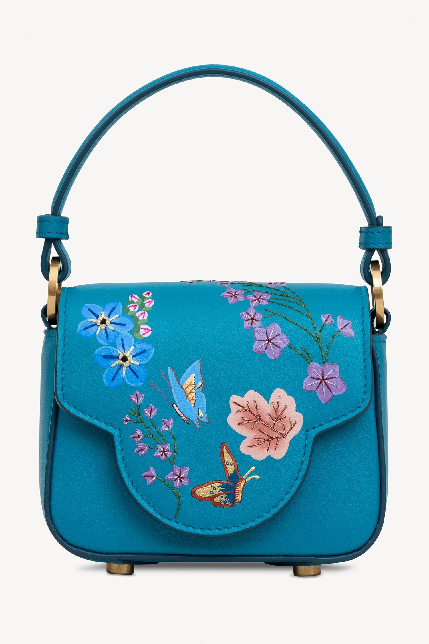 Buy Aranyani Hand Painted Nano Bag With Sling Online | Aza Fashions