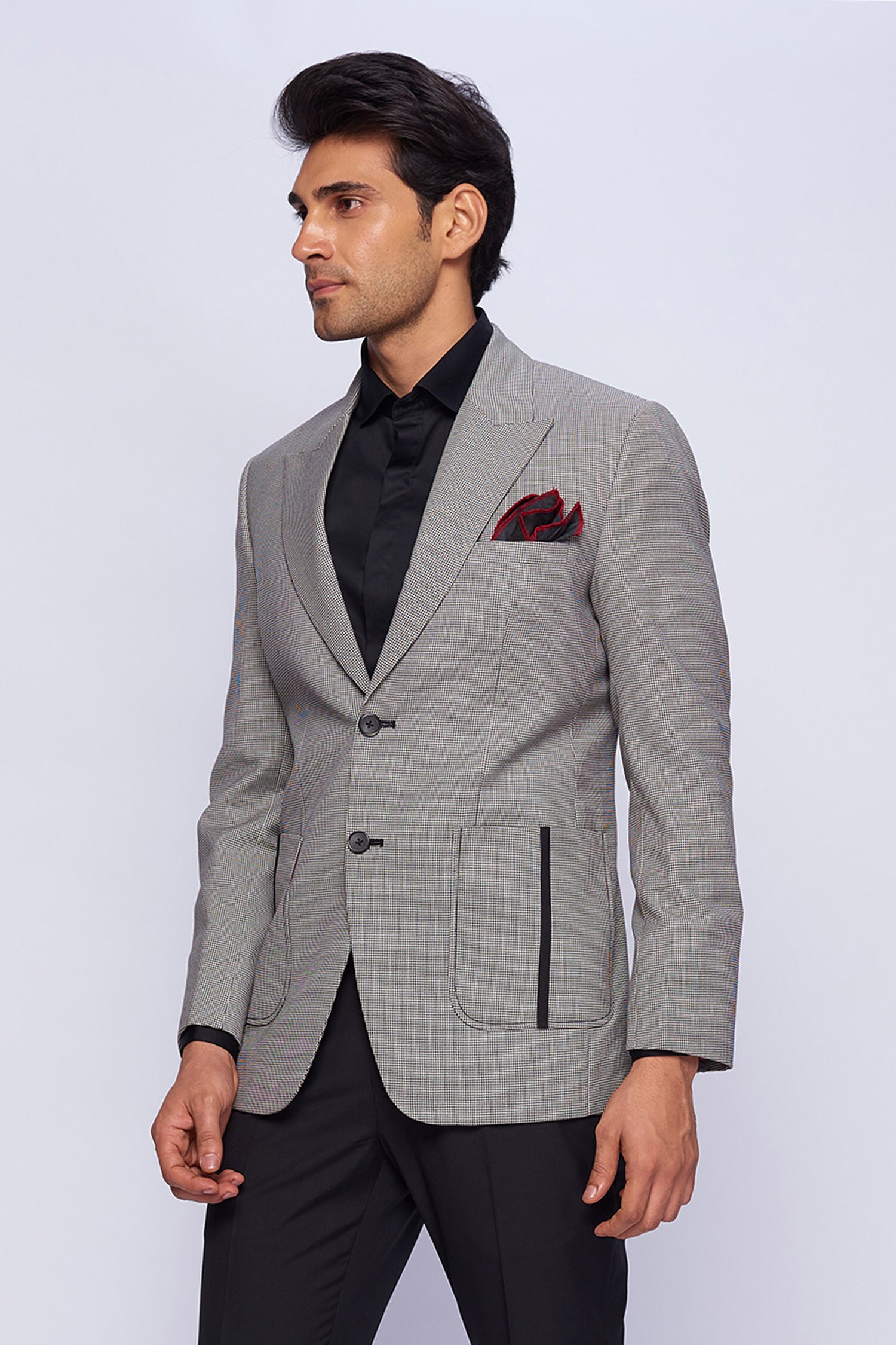 Buy Grey Single Breasted Blazer For Men By Tisa Men Online At Aza Fashions 