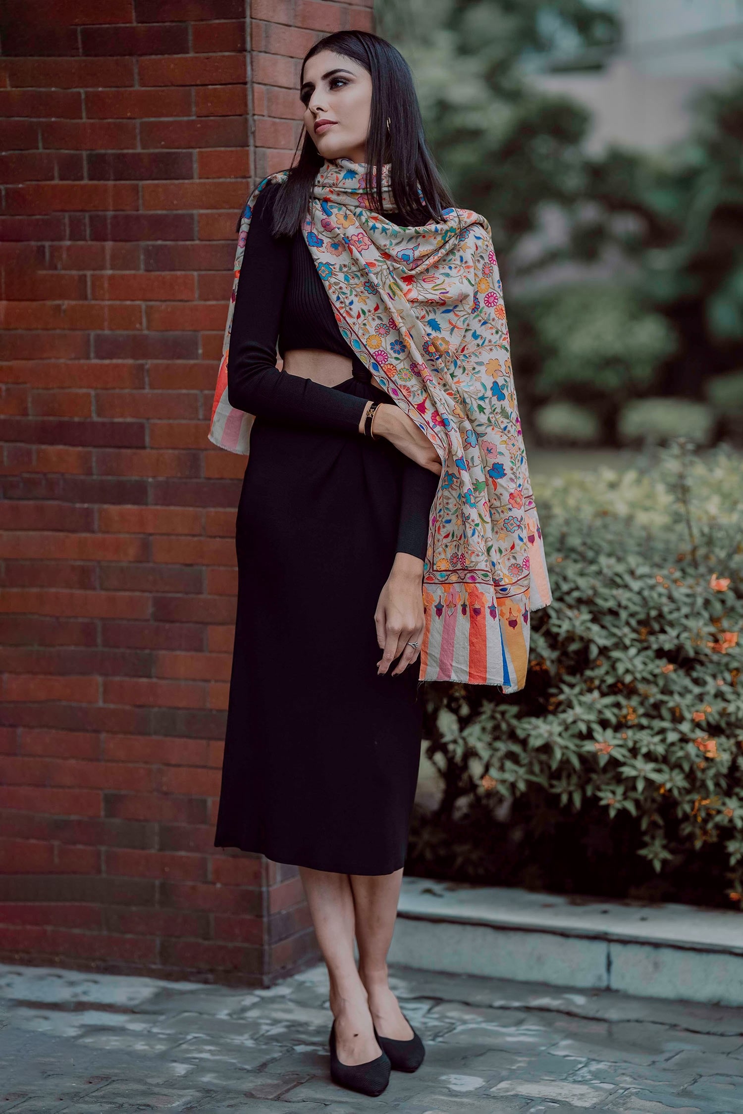 kalamkari kashmiri shawl