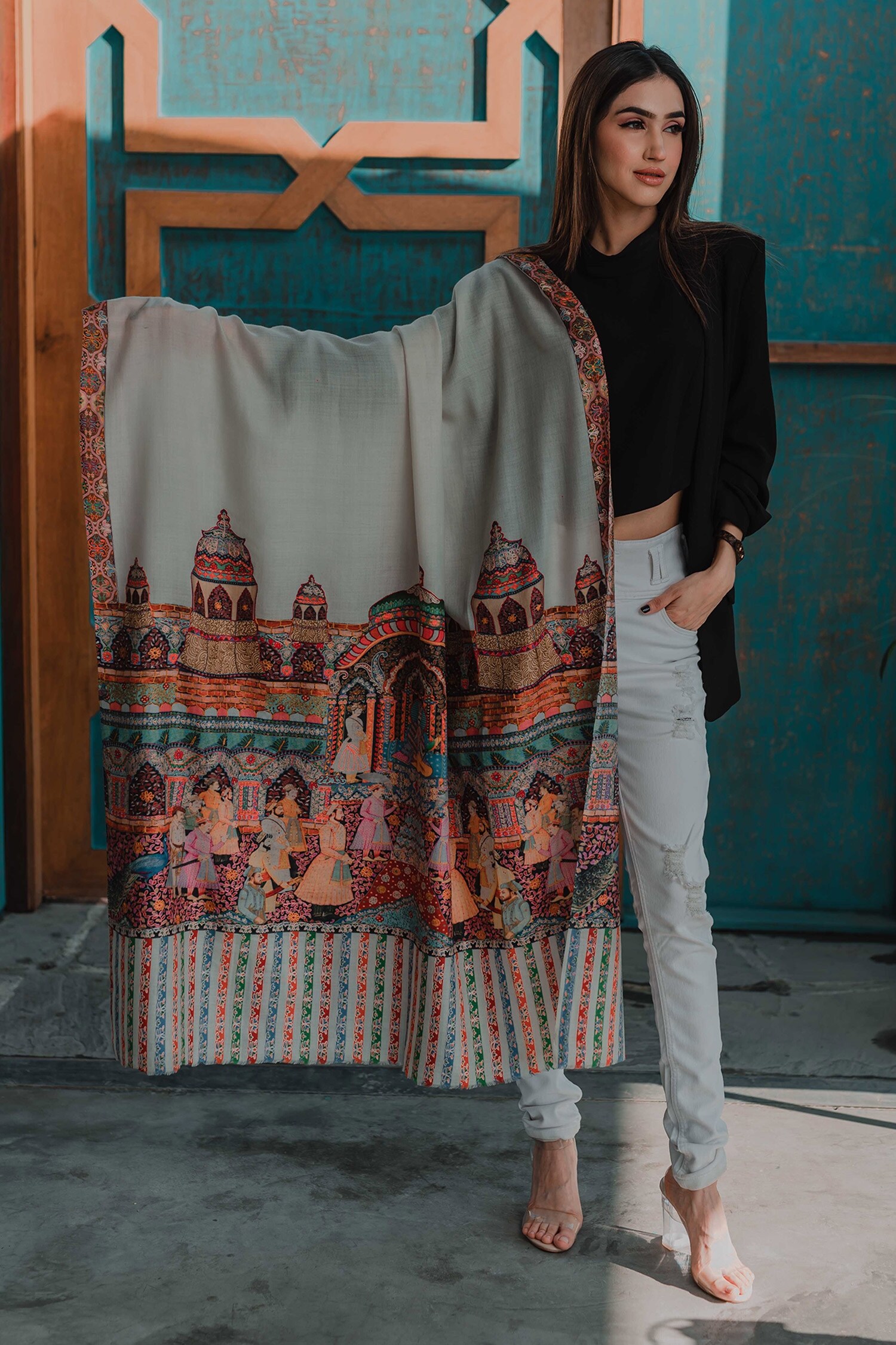 mughal darbar shawl