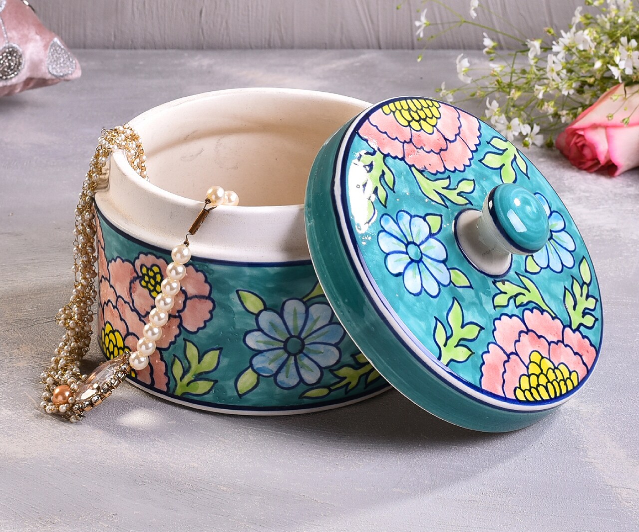 Buy The 7 DeKor Handcrafted Ceramic Jar Online Aza Fashions