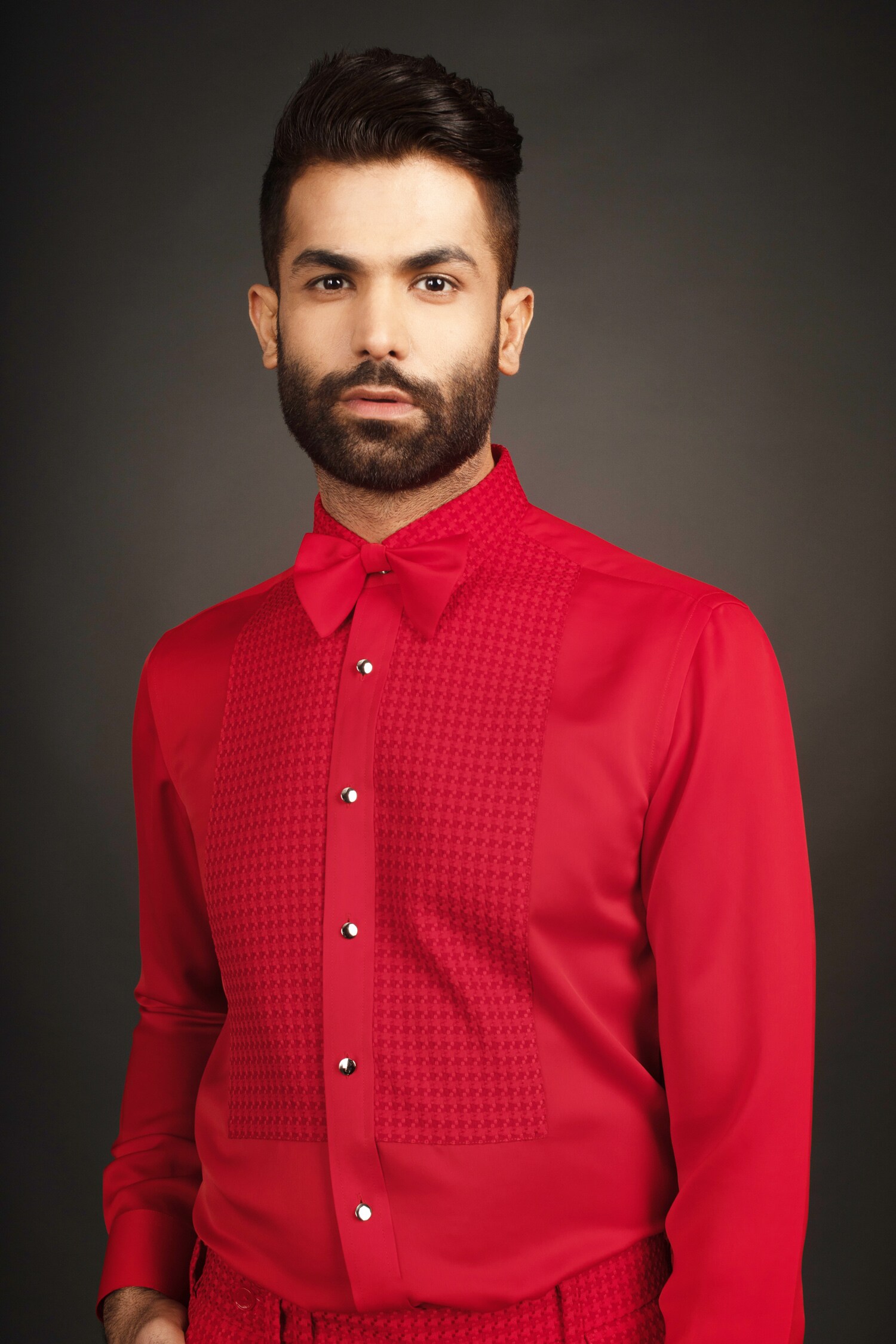 Buy Red Satin Patchwork Shirt And Pant Set For Men by Prima Czar Online at  Aza Fashions.