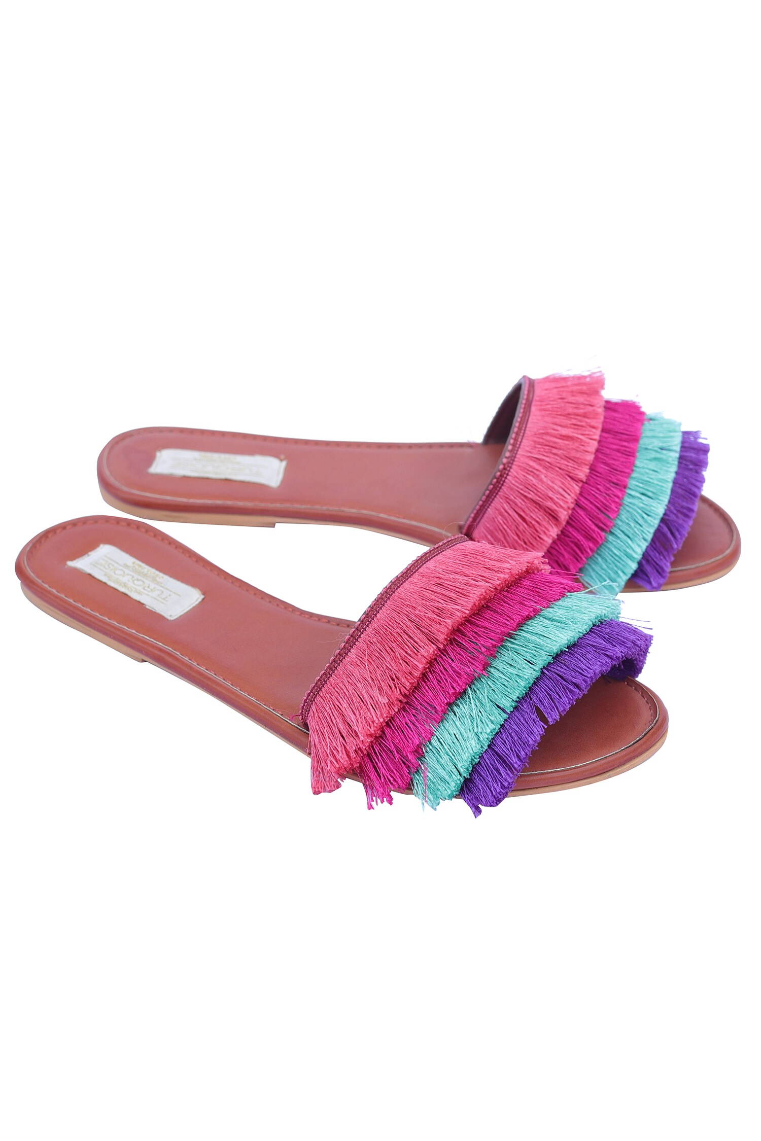 turquoise fringe sandals