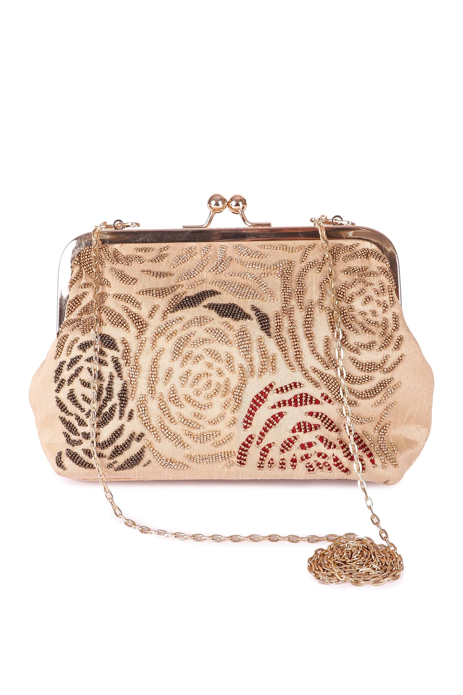 Shop Loeffler Randall Bailey Pleated Metallic Frame Clutch | Saks Fifth  Avenue