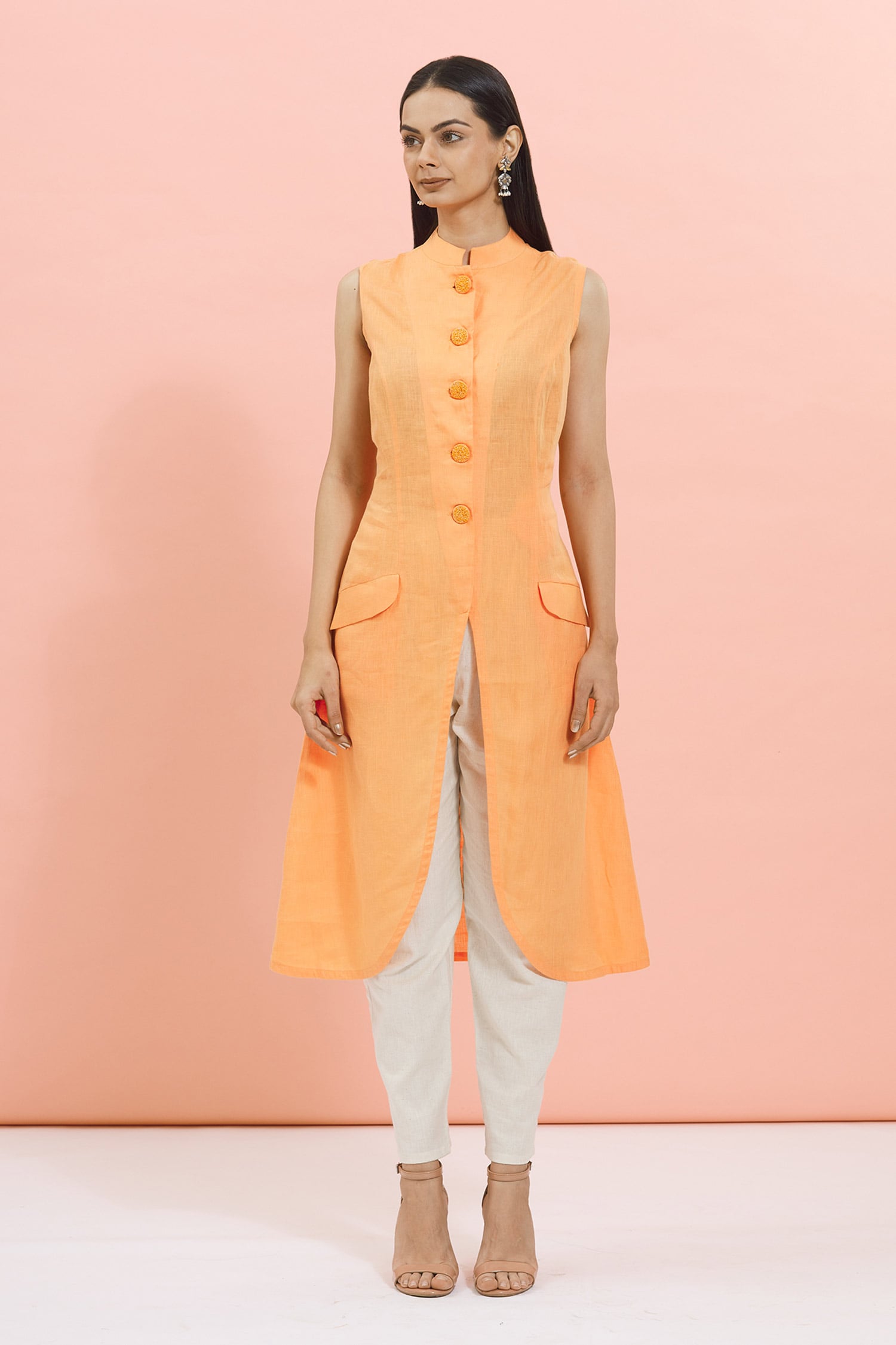 collared tunic shirt