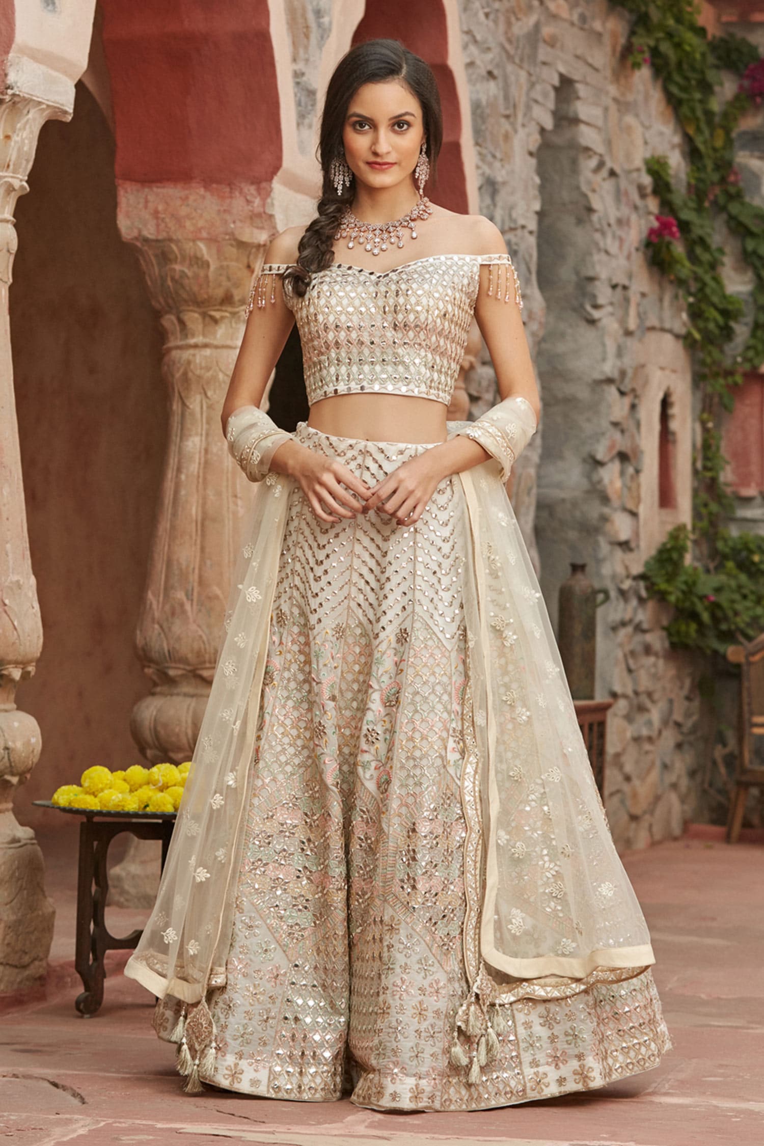 off shoulder lehenga online