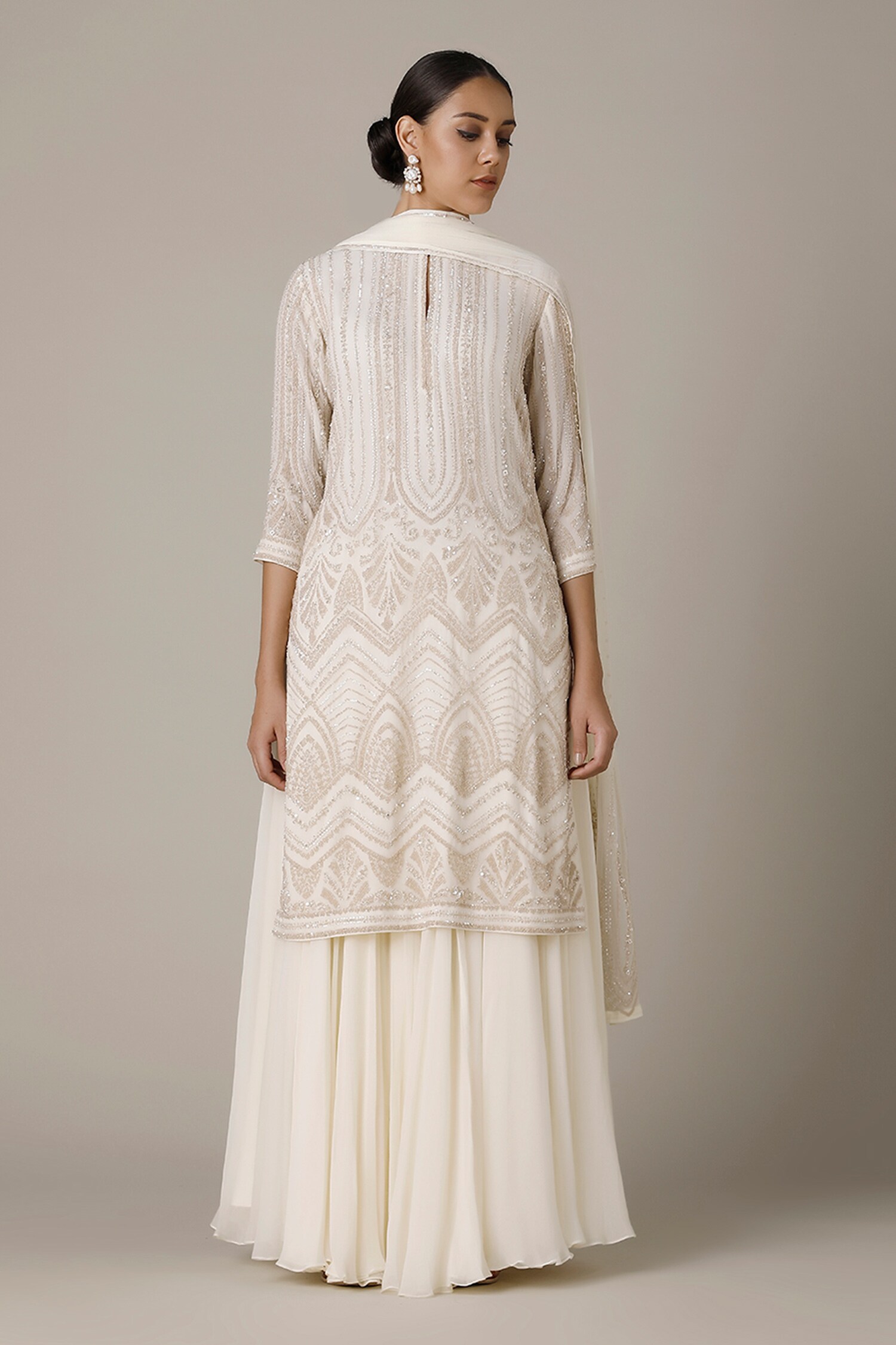 long kurti aur gharara