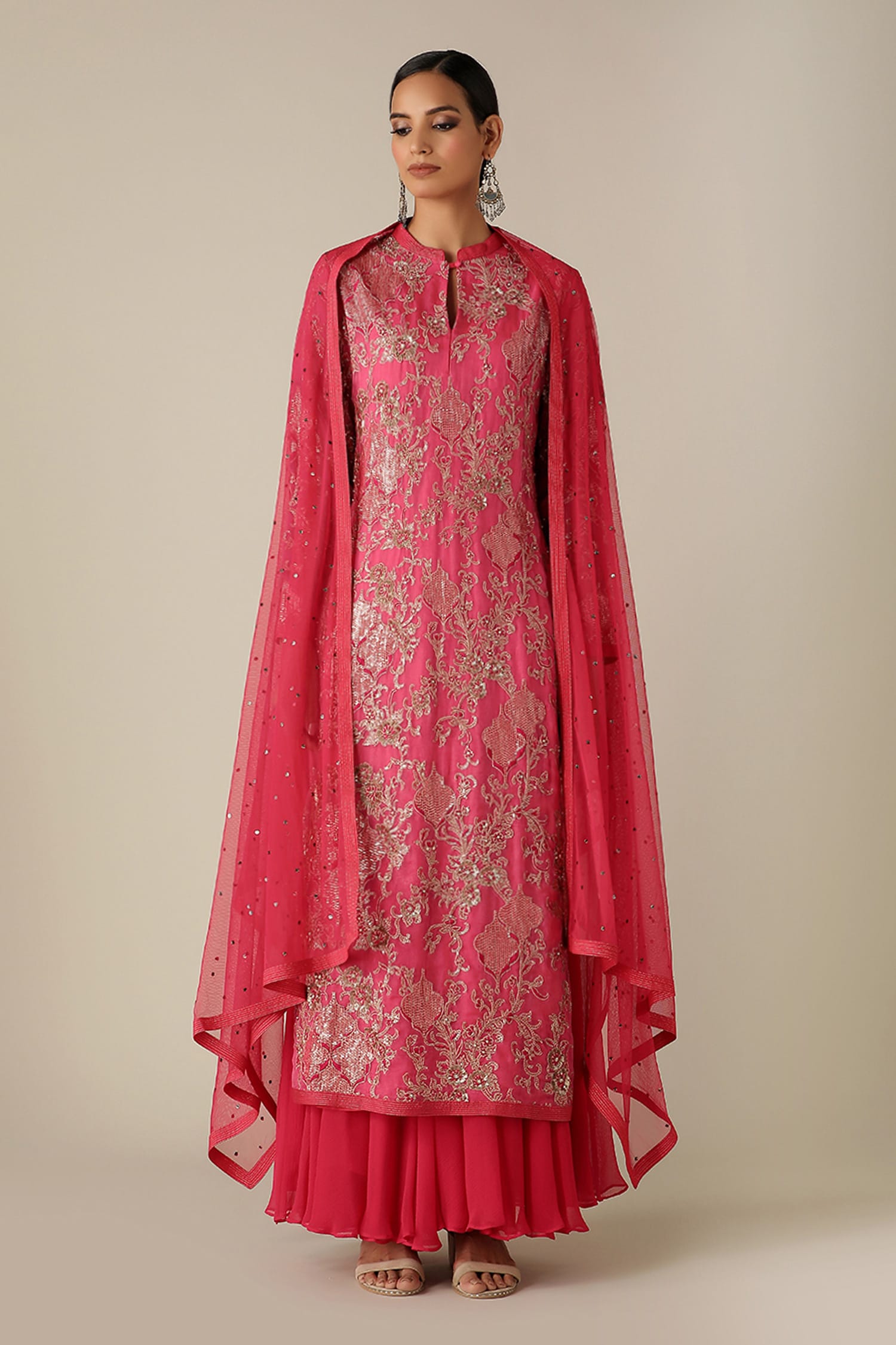 long kurti aur gharara