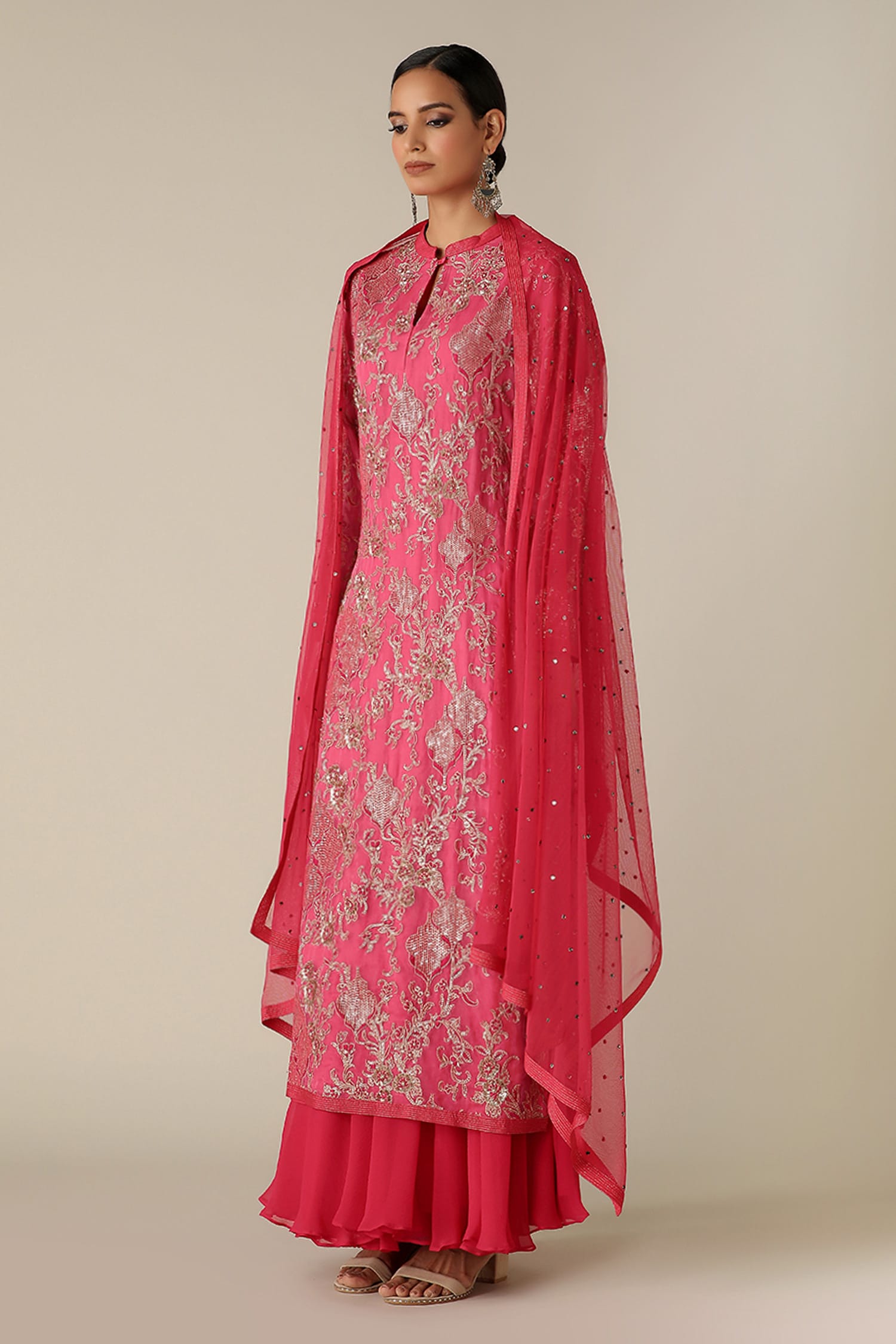 long kurti aur gharara