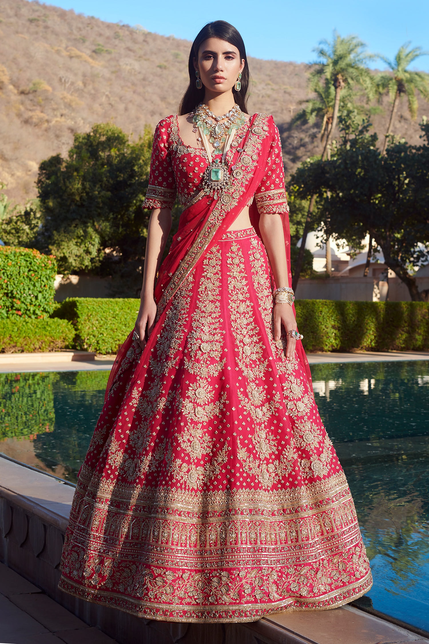 Zara bridal hot sale lehenga price